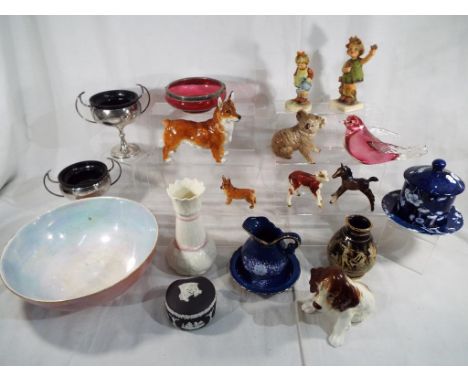 A good mixed lot of ceramics to include Royal Doulton, Beswick, Carlton, Crown Ducal, Wedgwood, Goebel and other