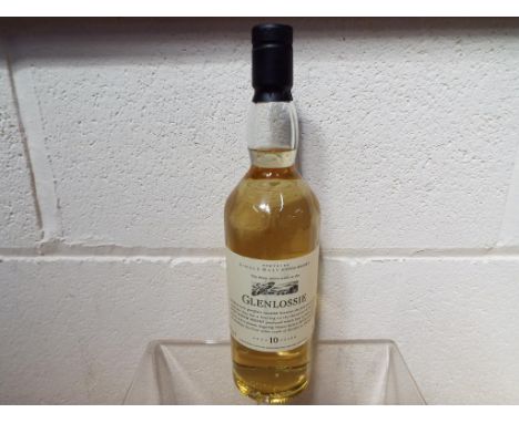 Glenlossie Flora &amp; Fauna 10 year old single malt Scotch whisky, 70 cl/43% ABV Est £30 - £40