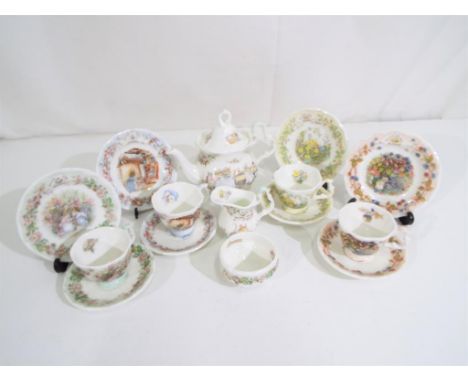 Royal Doulton - Brambley Hedge Seasons miniature tea set comprising tea pot, milk jug, sugar bowl, four cup and saucers entit