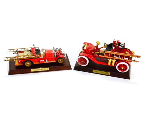 Franklin Mint 1916 Ford T Fire Engine and 1922 Ahrens Fox R-K-4 (both E, with packaging) (2) 
