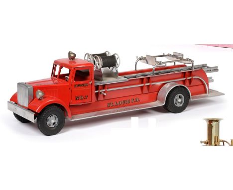 Smith Miller St Louis Fire Department Mo.7 Engine with ten  part ladder, twin hose reels and rubber tyres 24'', 61cm (E, in o