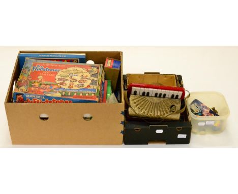 Various Toys And Games including Scalextric Lotus (E box G-E) a Bayko set, Flintstone party crackers, two Meccano sets, ceram