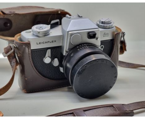 Cameras:&nbsp;a Leicaflex, Serial No.1117619, with Leitz Summicron-R 1:2/50 lens, Serial No.2039372, with lens cap and Leitz 