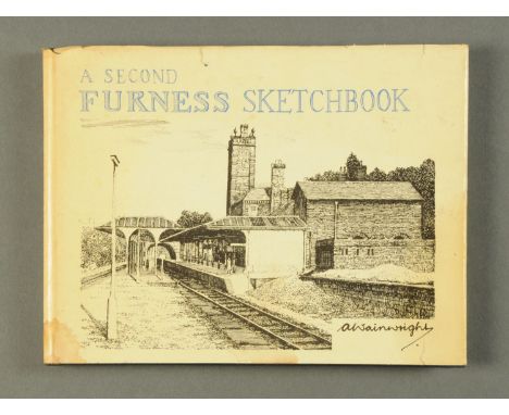 Alfred Wainwright, Second Furness Sketchbook, First Edition, signed.  CONDITION REPORT: The dust jacket is quite yellowed, di