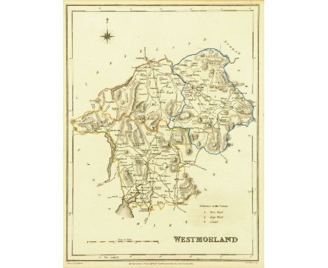 An antiquarian map of Westmorland, after Creighton.  24 cm x 19 cm.