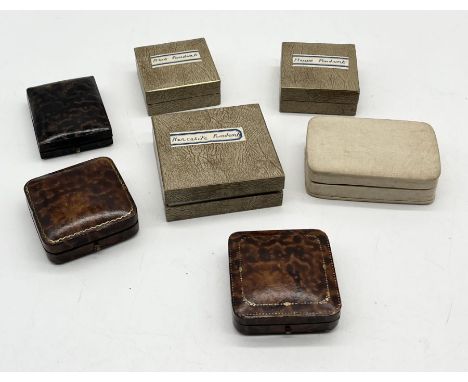 A collection of antique and vintage jewellery boxes