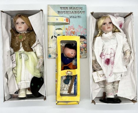 A Magic Roundabout Pelham Puppet of Florence along with two Alberon dolls