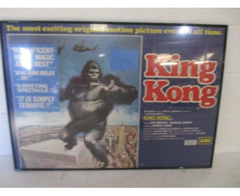 A vintage King Kong movie poster