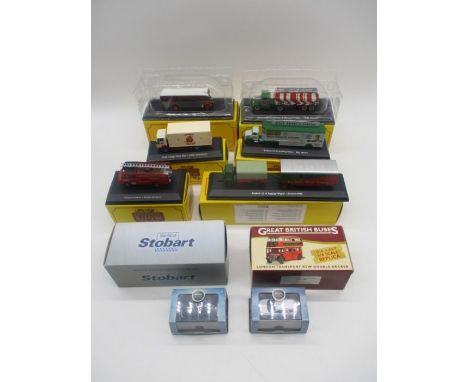 A collection of six boxed Atlas Editions "The Greatest Show on Earth" die-cast models, along with two boxed Oxford Automobile