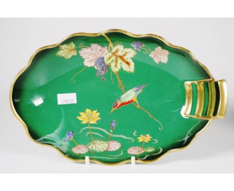 Carltonware Vert Royale bird dish width 21.5cm approx
