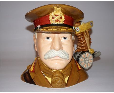 A Royal Doulton large character jug - General French D7232, First World War military leaders series, limited edition boxed wi