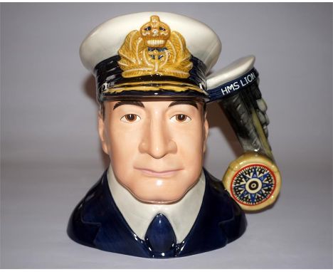 A Royal Doulton large character jug - Admiral Beatty D7226, First World War military leaders series, limited edition boxed wi