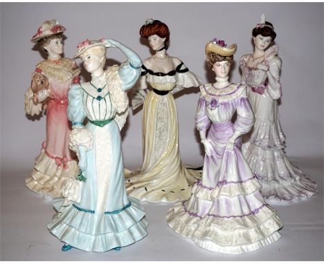 Five Royal Worcester ‘Golden Age’ figurines. (5)