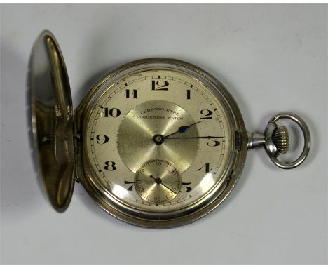 A Corgemont pocket watch, chronometre pocket watch, in working order, engraved with ANCRE leves visible, SPIRAL BREGUET, doub