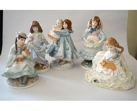 Five Royal Worcester Children figurines. (5) 