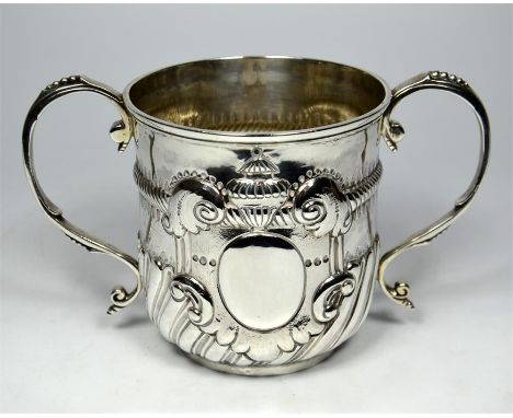 A George III silver porringer by Thomas Wallis I, London 1780. Height 10cm, approx 267 grams.