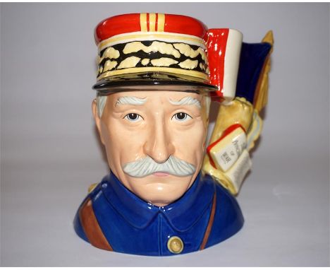 A Royal Doulton large character jug - General Foch  D7228, First World War military leaders series, limited edition boxed wit