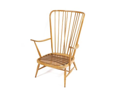 An Ercol stick back armchair