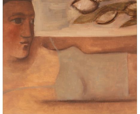 Elizabeth Ridgway ARBSA, portrait study entitled "Winter Solstice", 29cm x 34cm