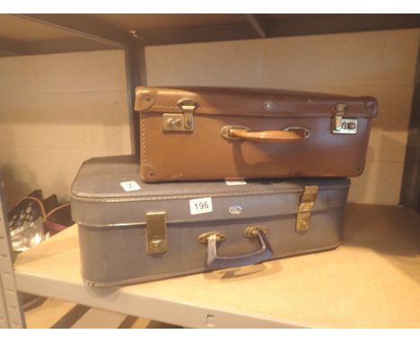 Two vintage suitcases