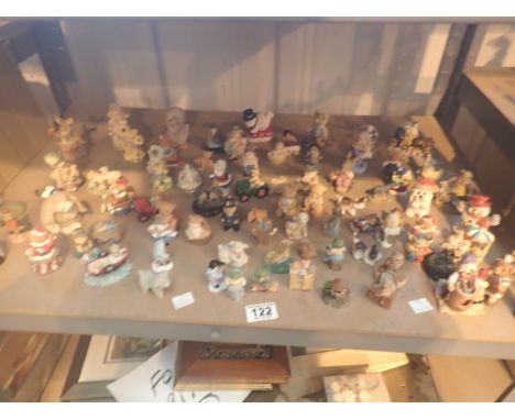 Shelf of miniature animal figures 