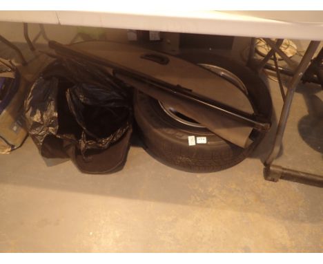 Spare wheel and parcel shelf from a Lexus 