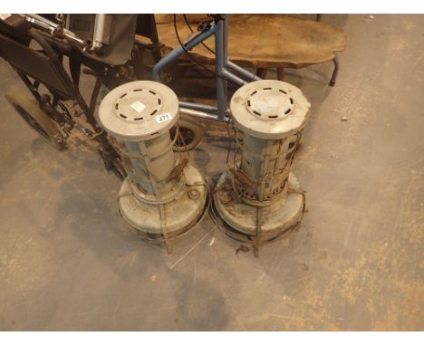 Two vintage paraffin heaters 