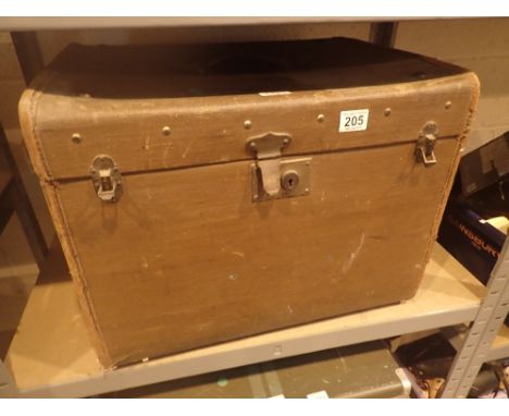 Large Antique luggage case with internal shelf