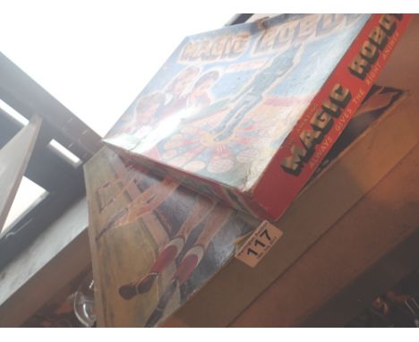 Vintage games including Magic Robot and Super Soccer