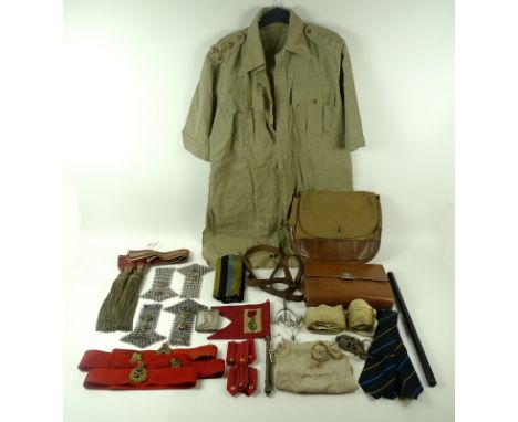 A group of military uniform and accessories belonging to Major-General E. O. Hay C. B and Major-General A. K. Hay D.S.O., O.B