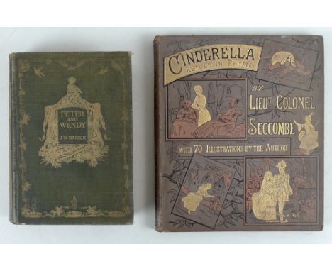 J. M. Barrie: Peter and Wendy, Hodder & Stoughton, London, 1911, hardcover gold embossed green cloth, F D Bedford, illustrato