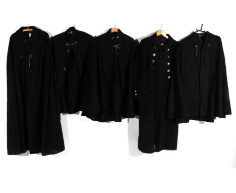 Early 20th Century Navy Blue Wool Policemans Capes and Coat, including James Smith &amp; Co Ltd Derby cape, J Wippell &amp; C