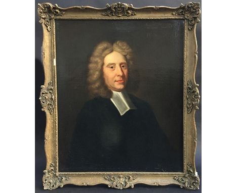 Thomas Gibson (c.1680-1751), Portrait of the Rev Samuel Clarke, DD Metaphysician, Theologian and Philosopher (1675-1729), ins