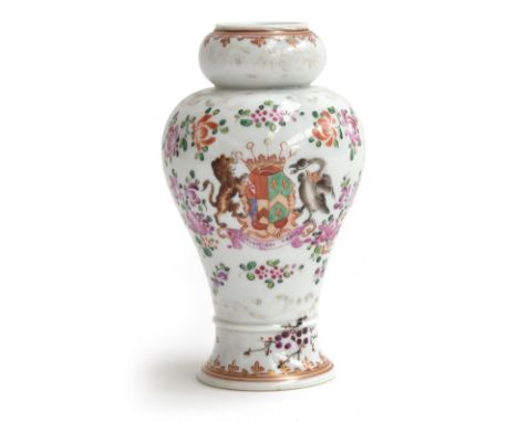 A Samson famille rose gourd-shaped vase, 15cmHProvenance: from the estate of Elizabeth Pepys-Cockerell, whose husband John wa