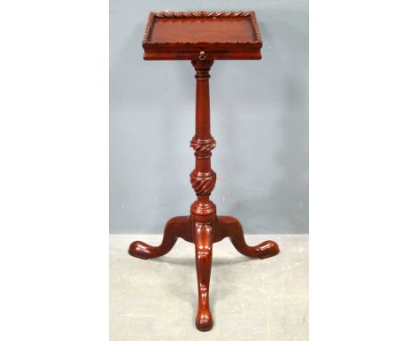 19th century style Cuban mahogany Samovar stand column support to tripod base 64cm h  26cm w 26cm dProvenance Purchased direc
