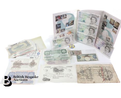 Collection of promissory note, Barry &amp; Nephews Swellendam South Africa promissory note for the sum of &pound;5.00 and a 1
