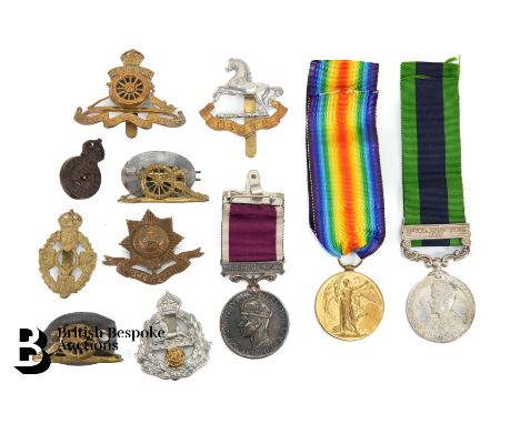 George VI Regular Army Long Service and Good Conduct, named 1859616 SPR. A.H.V Rider, Royal Engineers, Great War Medal named 