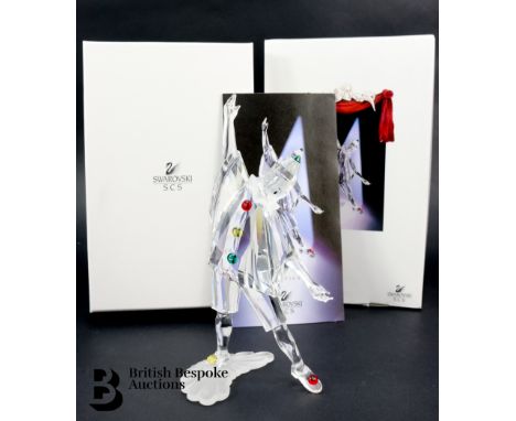Swarovski Crystal Society SCS Pierrot Puppet Clown 1999 from the Masquerade triology, no 230586, housed in the original box.&