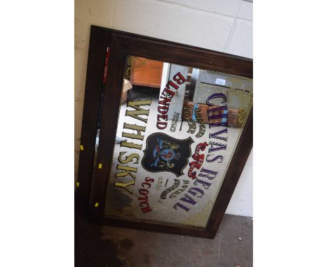 A Chivas Regal Whisky mirror and a Grants Gin mirror (2)