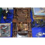 Mixed Lot: Smiths mantel clock, two wall cased Venetian style clocks etc