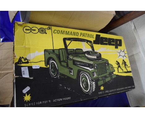 A boxed vintage command control Jeep