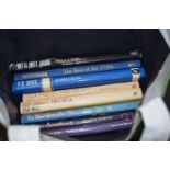 Bag of assorted books on music to include Vera Lynn etc