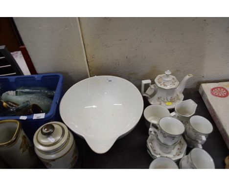 A large ceramic bowl with lip
