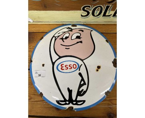 An Esso enamel sign (Mr Drip) height approx 30cm