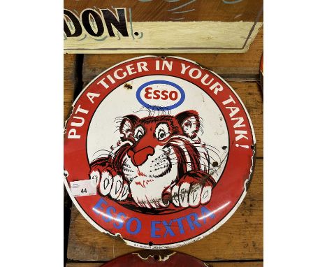Esso Extra enamel sign, width approx 30cm 