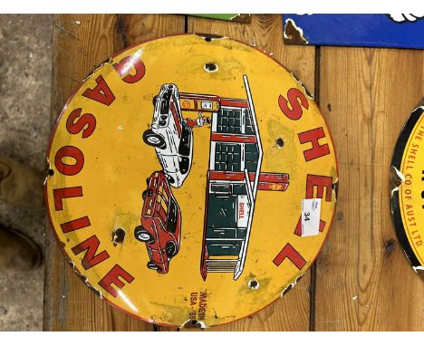 Shell Gasoline enamel sign, width approx 30cm