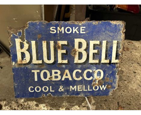 blue bell enamel sign