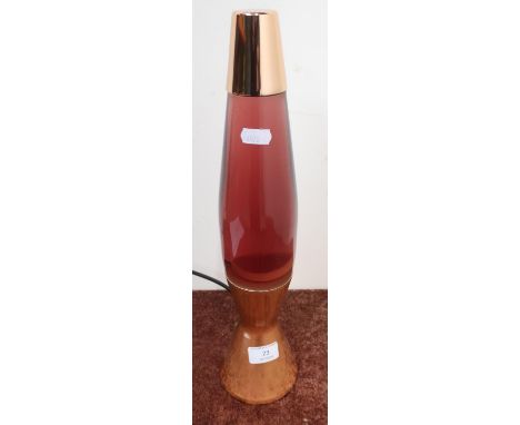 Original circa 1970s Crestworth Ltd Poole England copper lava lamp (height 41cm) 