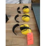 Lot of 3 3M Hearing/Ear Protection Earmuffs