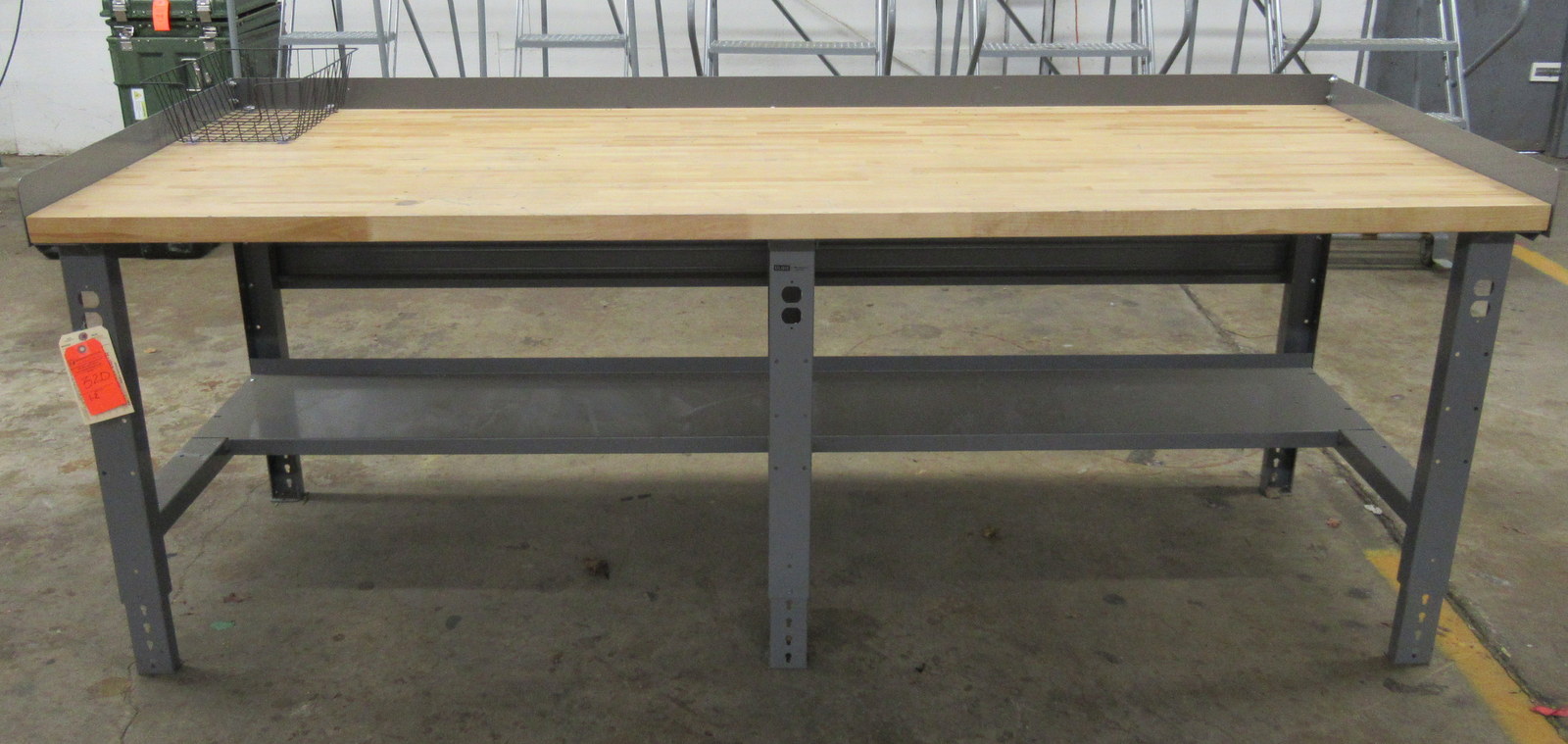 Uline Wood Top Industrial Packing Table. Approximately 96" x 36". This lot includes 2 Tables